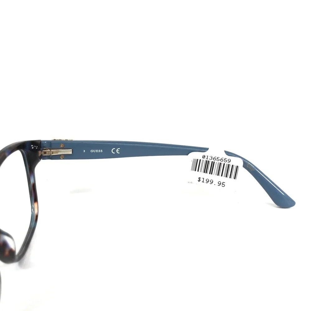 Guess Eyeglasses Frames GU2854-S 092 Brown Blue Tortoise Square 53-16-140